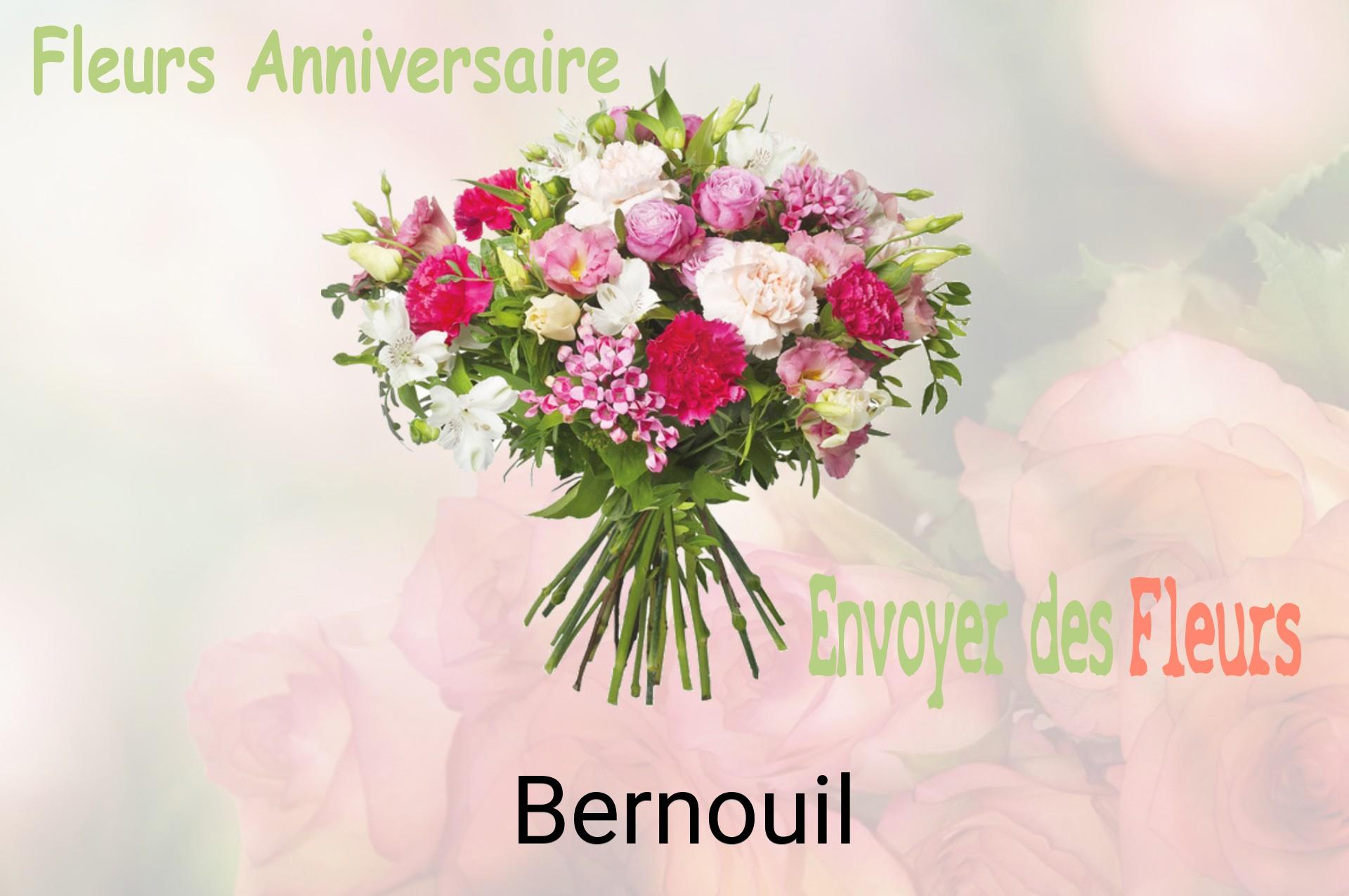 Bouquet de fleurs d’anniversaire livré à Bernouil