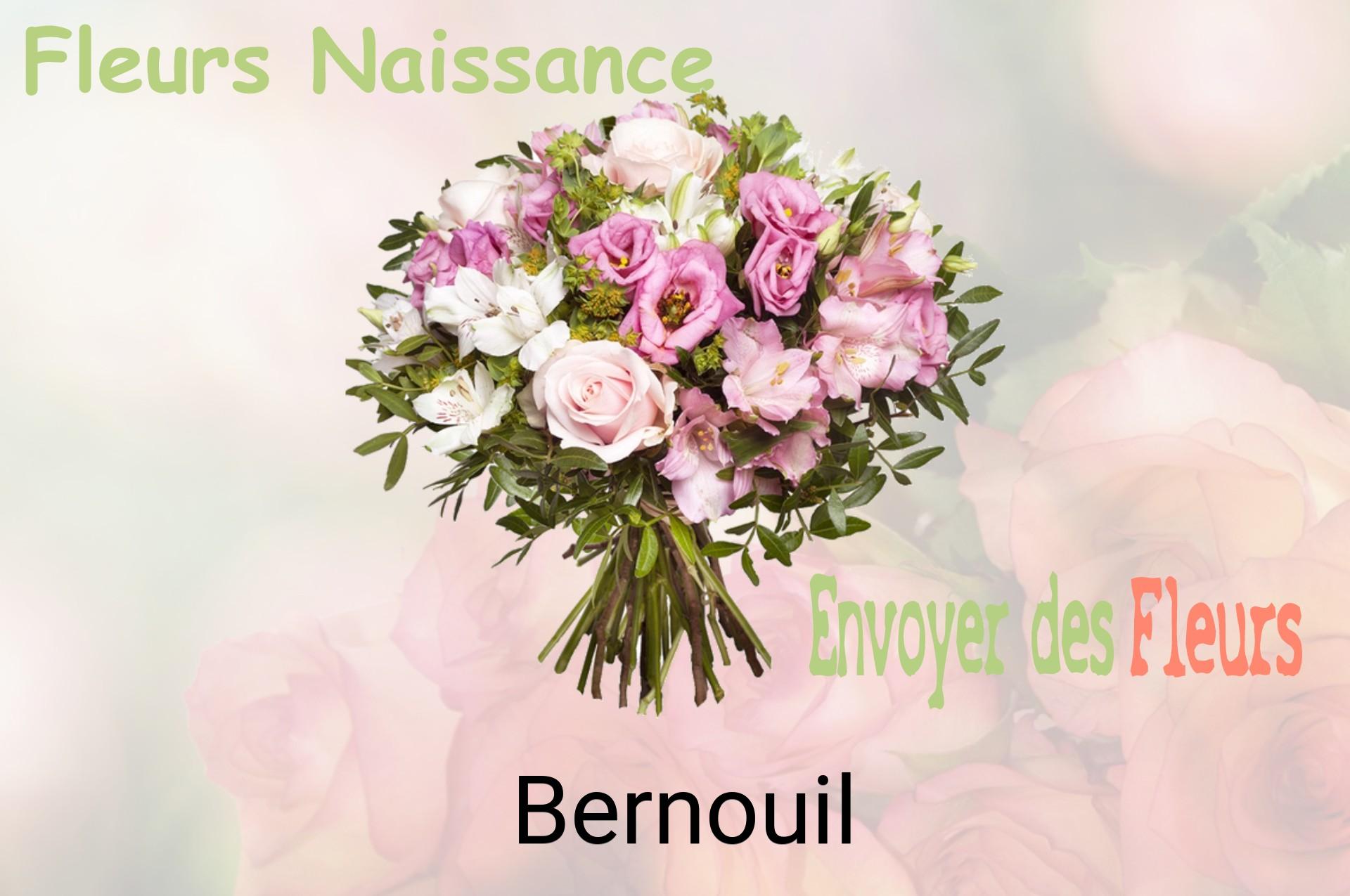 Bouquet de fleurs de naissance livré à Bernouil